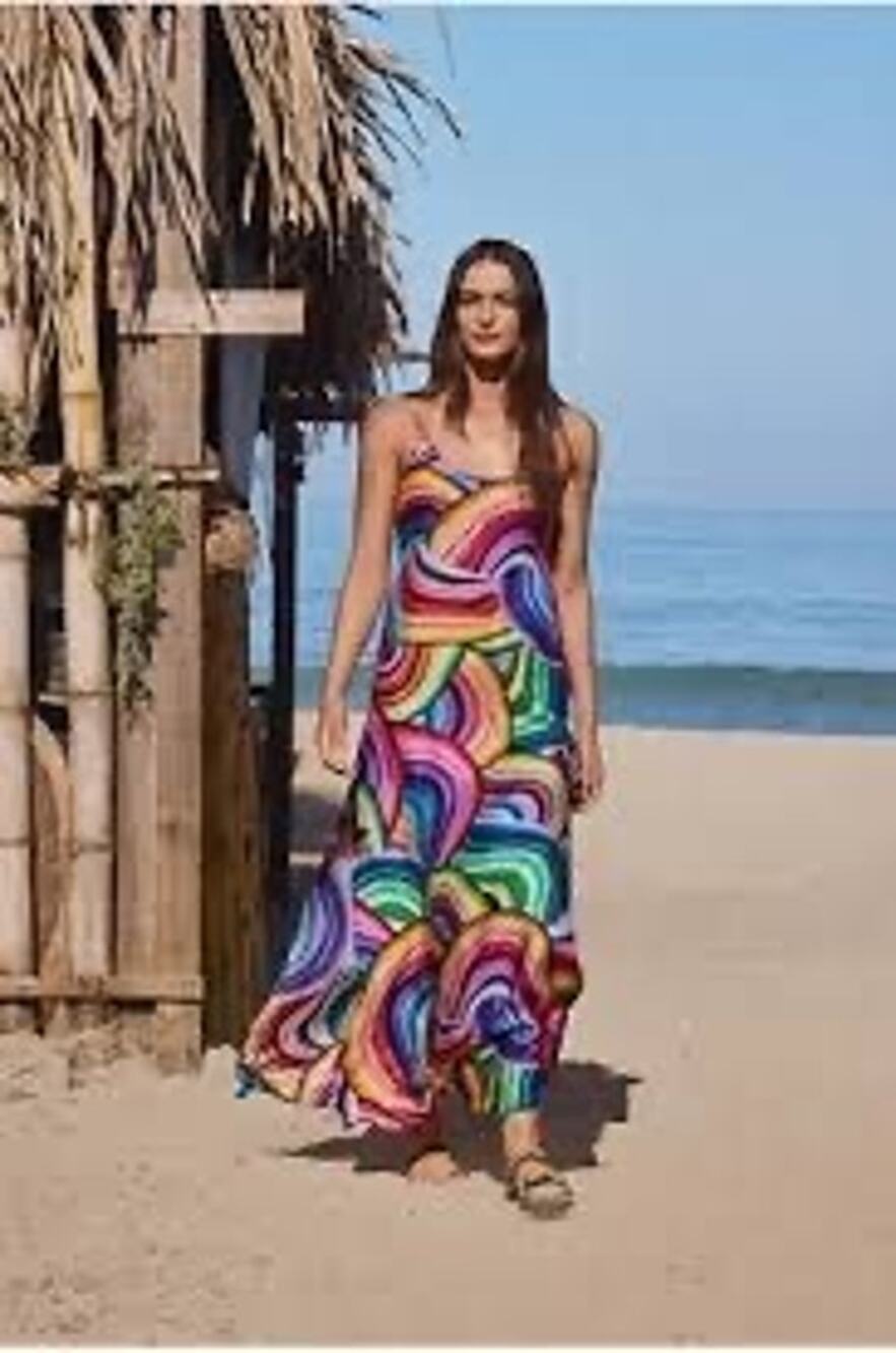 ABEL BACK SMOCKING SLIP MAXI DRESS MSRP $278